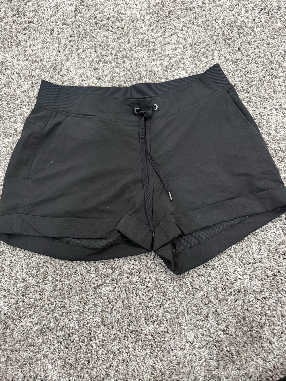 Athleta Black Women's Athletic Drawstring Shorts